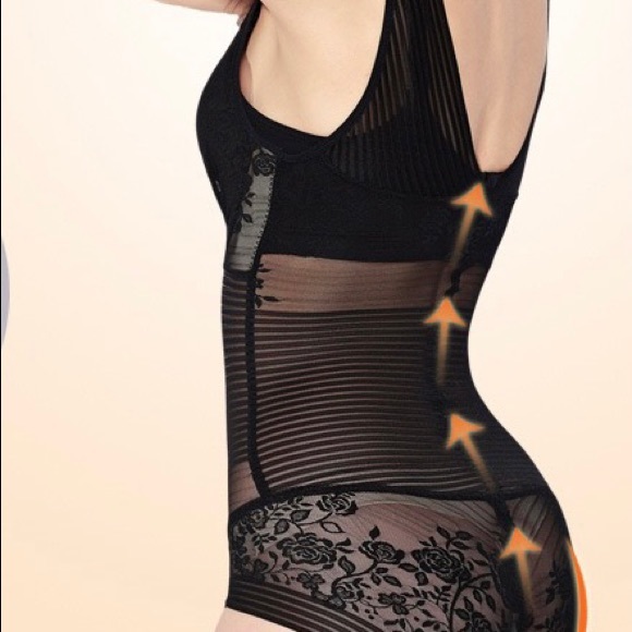 Adjustable embroidered Women Shapewear Boday Shaper Underwear One Piece Corset - Picture 14 of 14